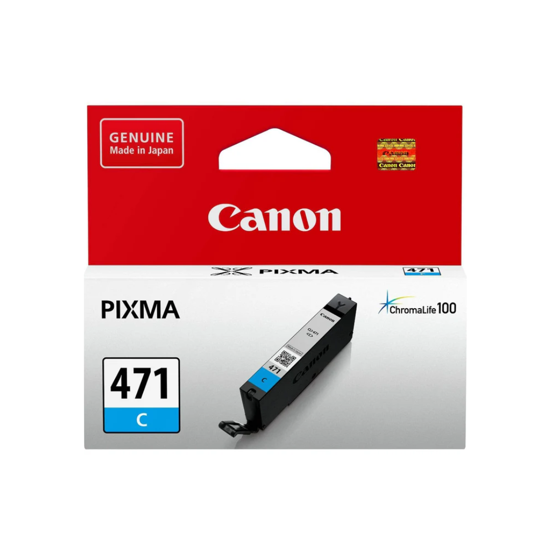 Canon CLI-471 Cyan Ink Cartridge = 304 pages