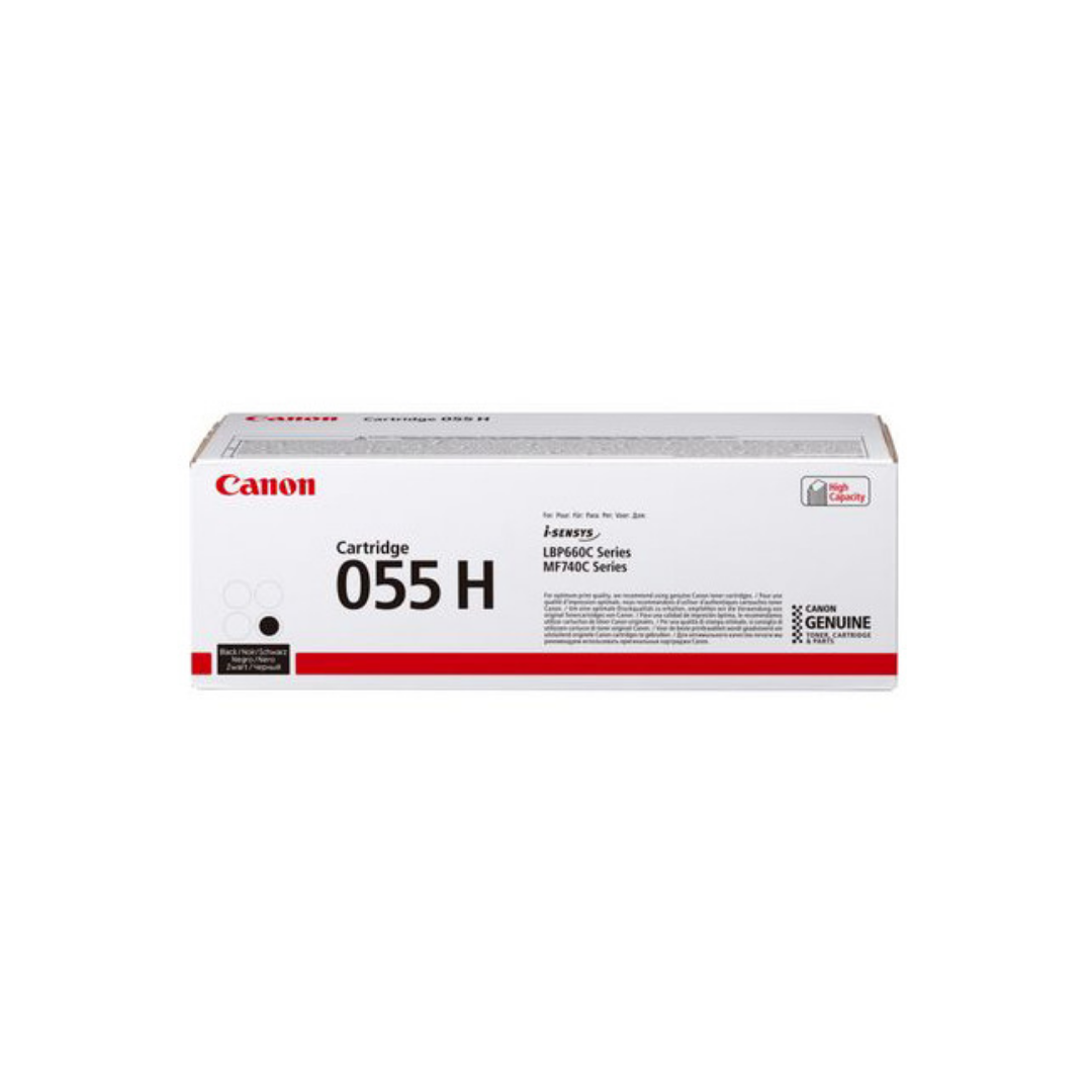 Canon Toner CRG 055 H/Yield Black - LBP663Cdw / LBP664Cx / MF742Cdw / MF744Cdw / MF746Cx - Yield 7 600