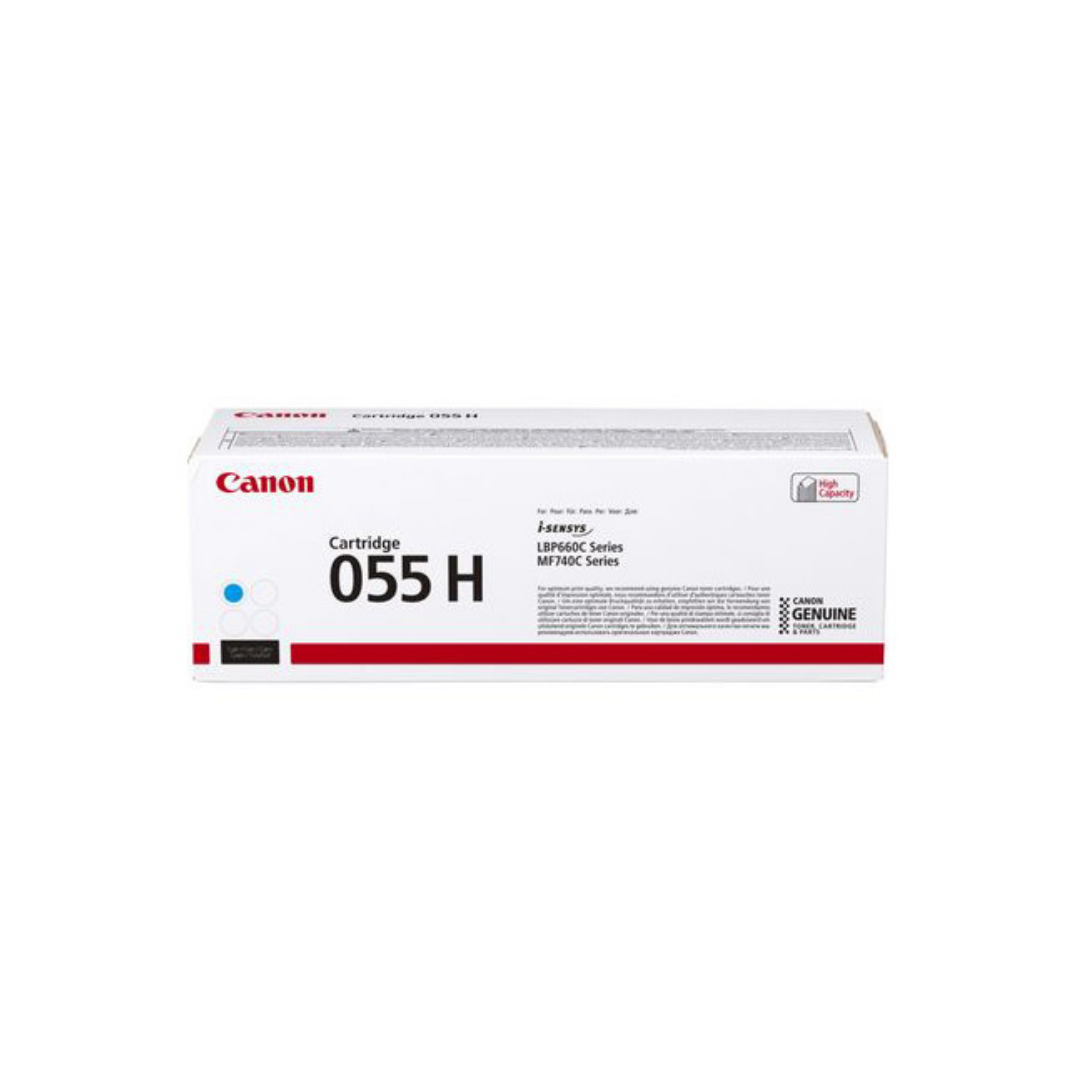 Canon Toner CRG 055 H/Yield Cyan - LBP663Cdw / LBP664Cx / MF742Cdw / MF744Cdw / MF746Cx - Yield 5 900