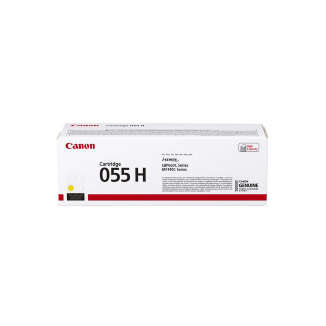 Canon Toner CRG 055 H/Yield Yellow - LBP663Cdw / LBP664Cx / MF742Cdw / MF744Cdw / MF746Cx - Yield 5 900