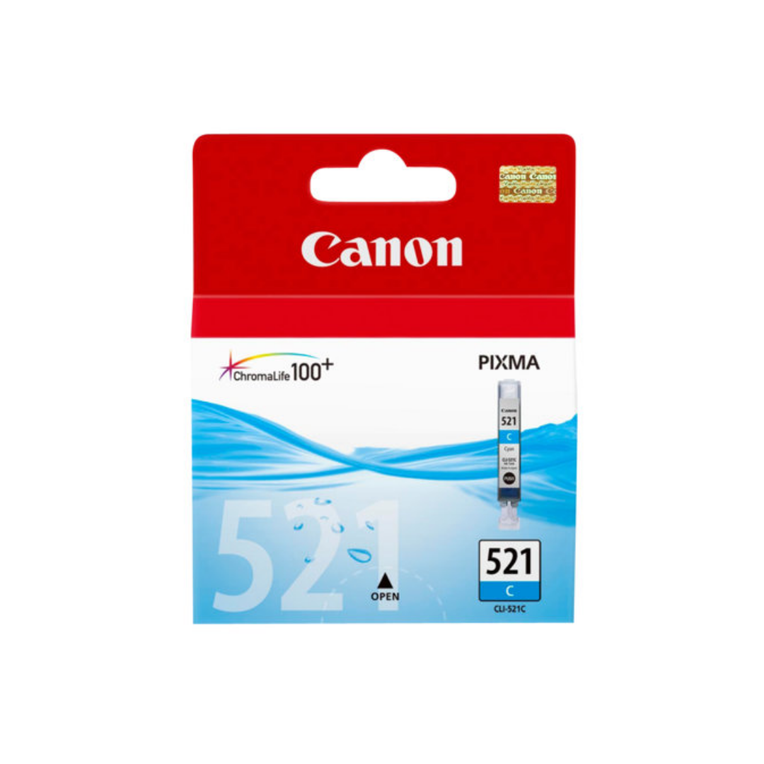 Canon CLI-521 Cyan Ink Tank= 446 pages
