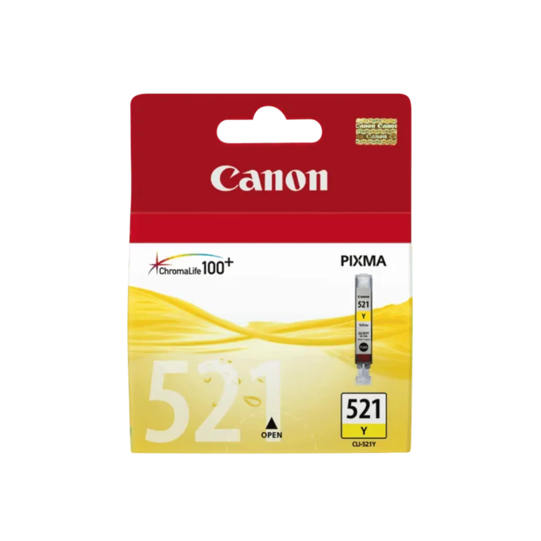Canon CLI-521 Yellow Ink Tank = 446 pages