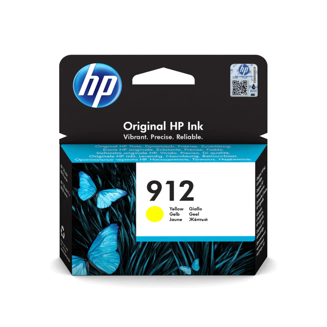 HP 912 Yellow Original Ink Cartridge. ~315 pages