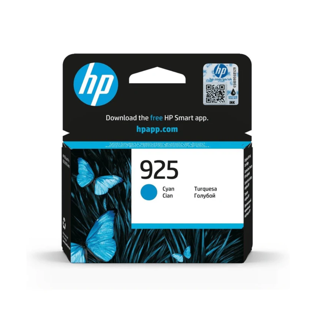 HP 925 Cyan Original Ink Cartridge. ~400 pages