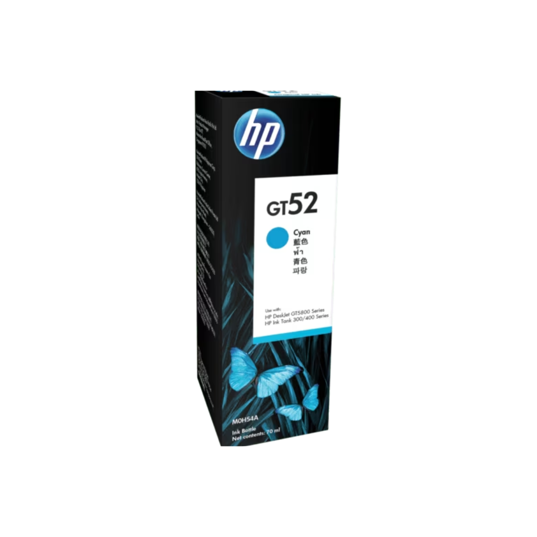 HP GT52 Cyan Original Ink Bottle,~8,000 pages