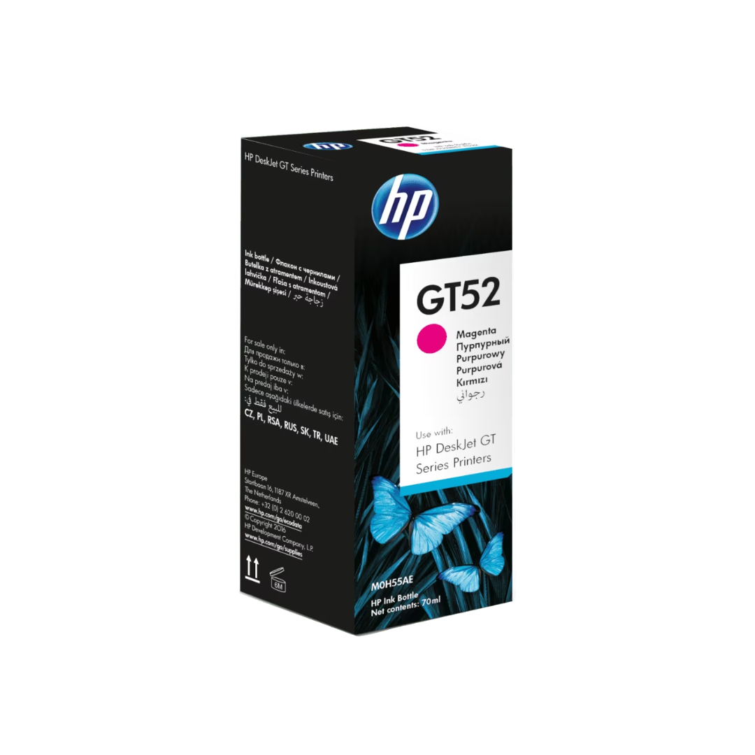 HP GT52 Magenta Original Ink Bottle,~8,000 pages