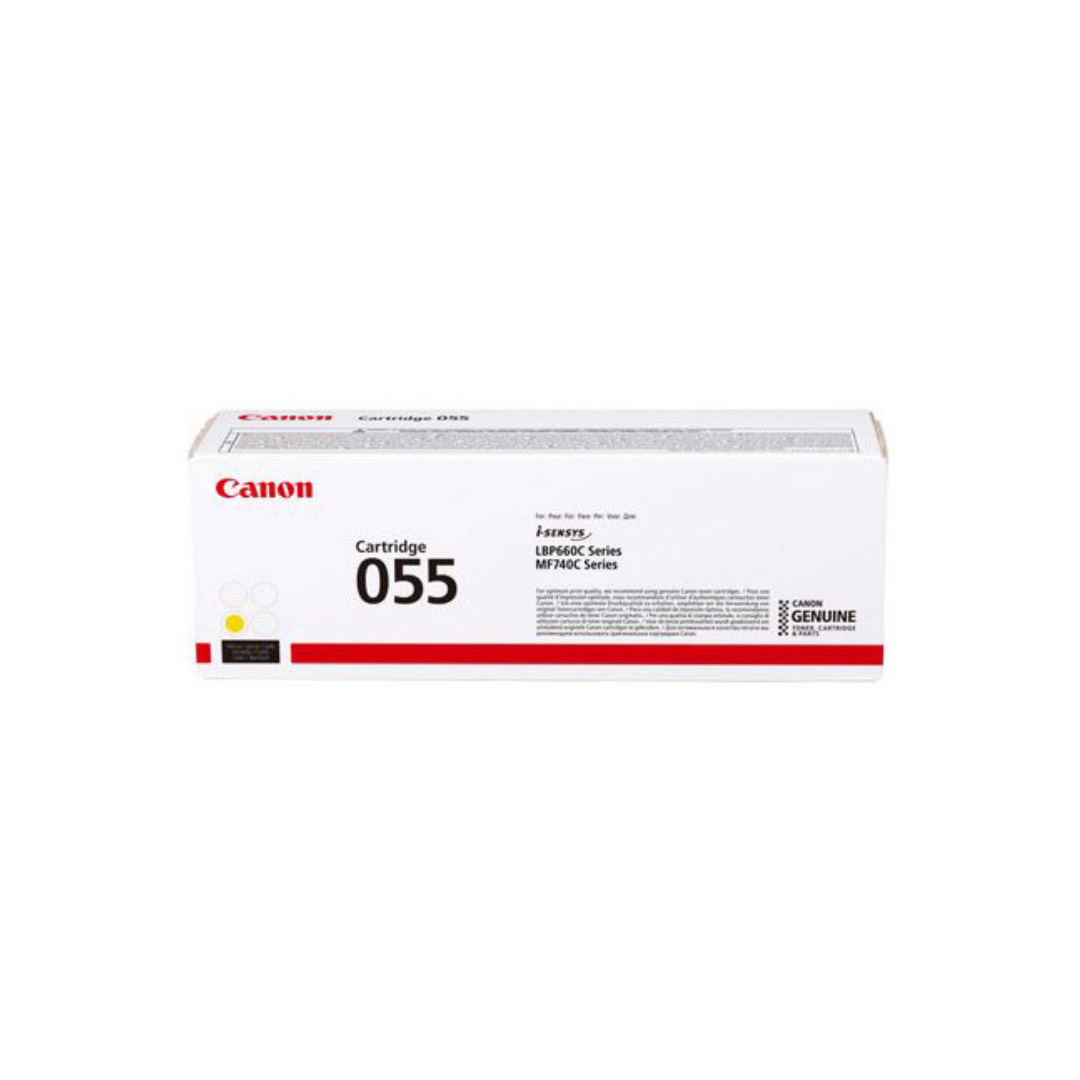 Canon Toner CRG 055 Yellow - LBP663Cdw / LBP664Cx / MF742Cdw / MF744Cdw / MF746Cx - Yield 2 100