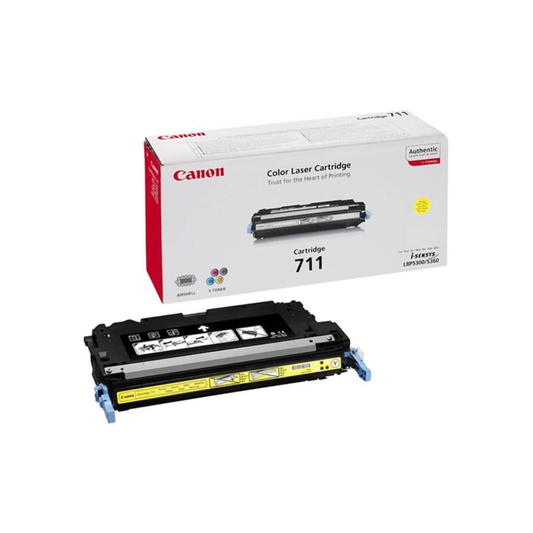 Canon Toner Cartridge 711 Yellow - LBP5300, LBP5360, MF9130, 9170, 9220Cdn, 9280Cdn = 6,000 pages