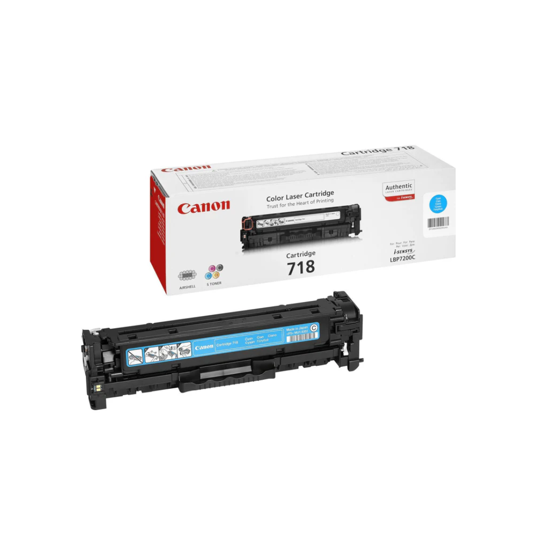 Canon Toner Cartridge 718 Cyan - LBP7200Cdn, 7210Cdn, 7660Cdn, 7680Cx, MF83xx, 85xx = 2,900 pages