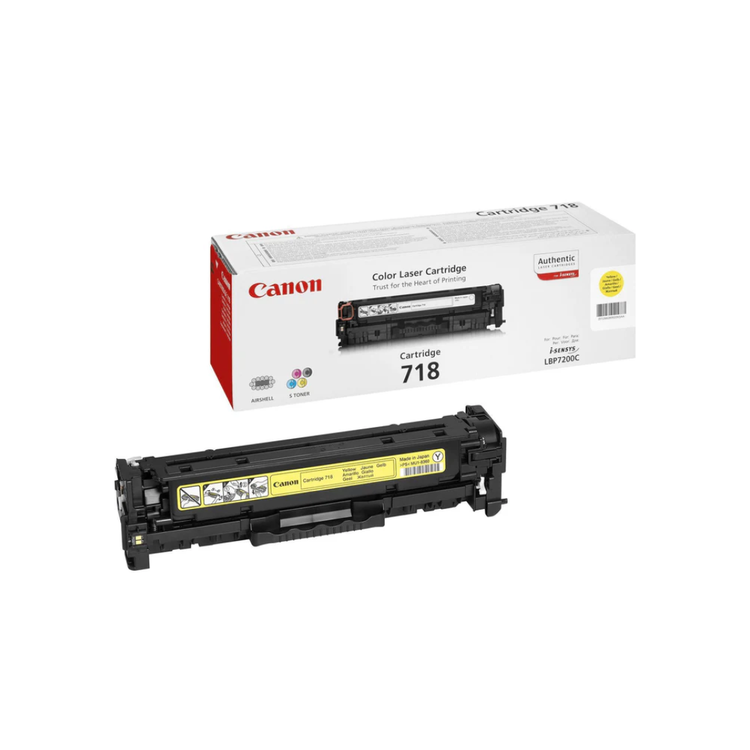 Canon Toner Cartridge 718 Yellow - LBP7200Cdn, 7210Cdn, 7660Cdn, 7680Cx, MF83xx, 85xx = 2,900 pages
