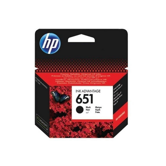 HP 651 BLACK ORIGINAL INK ADVANTAGE CARTRIDGE