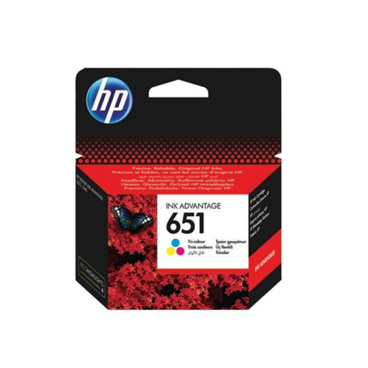 HP 651 TRI-COLOR ORIGINAL INK ADVANTAGE CARTRIDGE
