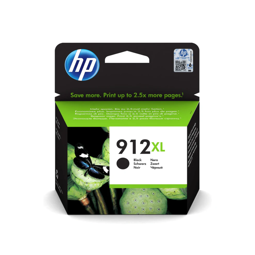 HP 912XL High Yield Black Original Ink Cartridge. ~825 pages