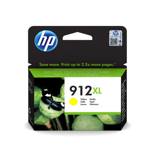 HP 912XL High Yield Yellow Original Ink Cartridge. ~825 pages