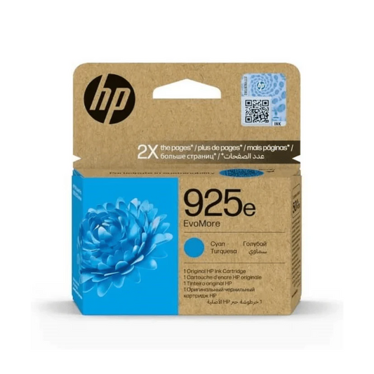 HP 925e EvoMore Cyan Original Ink Cartridge.  ~800 pages