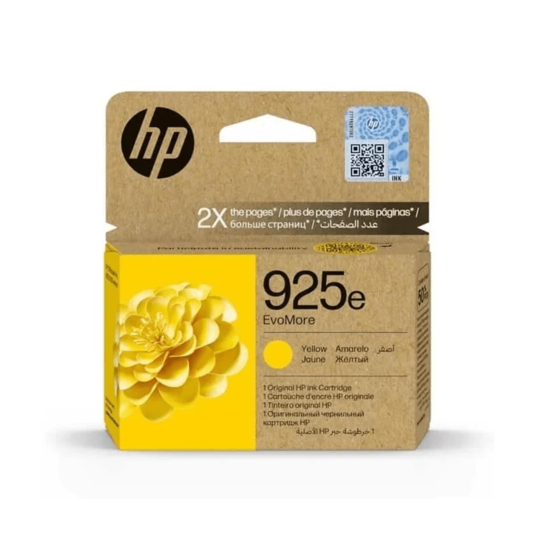 HP 925e EvoMore Yellow Original Ink Cartridge.  ~800 pages