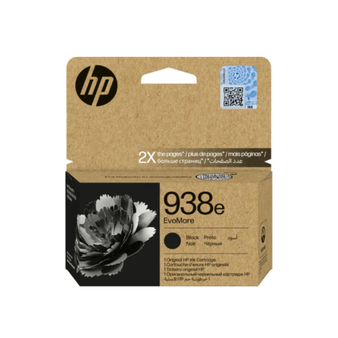 HP 938e EvoMore Black Original Ink Cartridge. ~2,500 pages