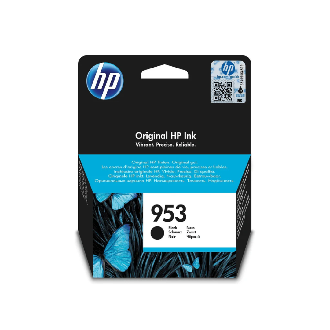 HP 953 Black Original Ink Cartridge. ~1,000 pages
