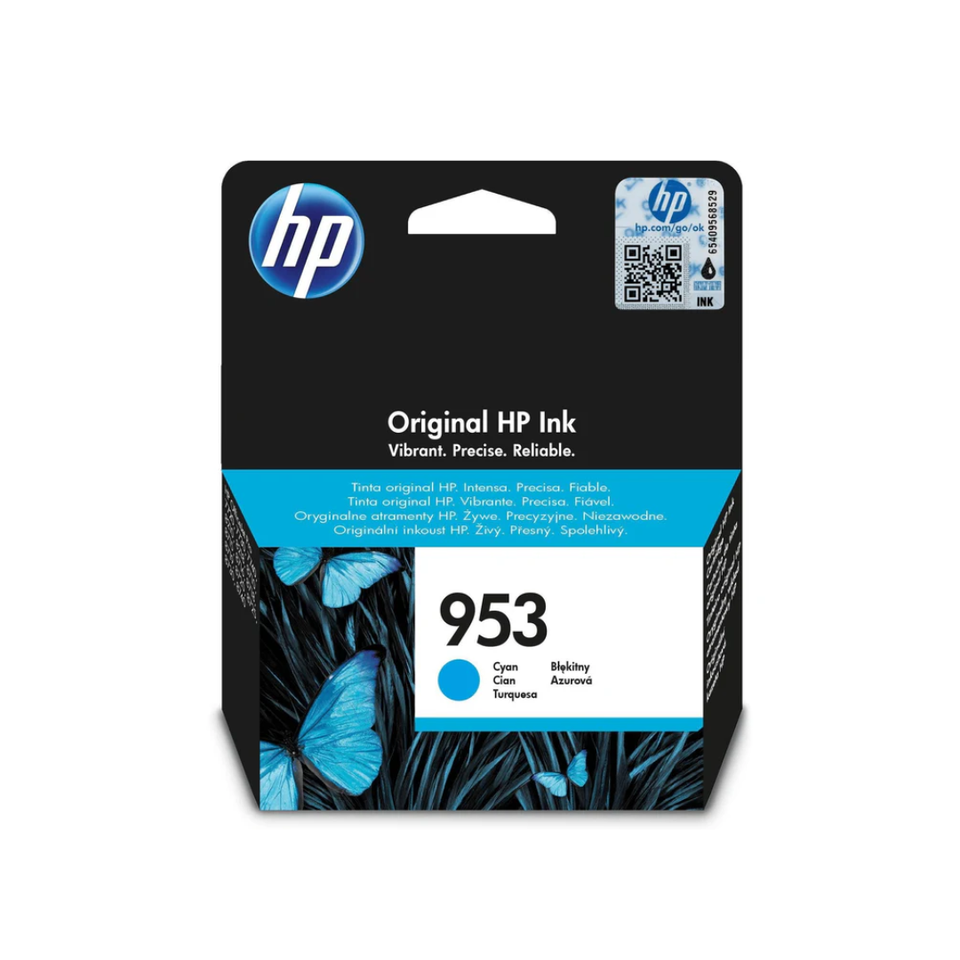 HP 953 Cyan Original Ink Cartridge. ~700 pages