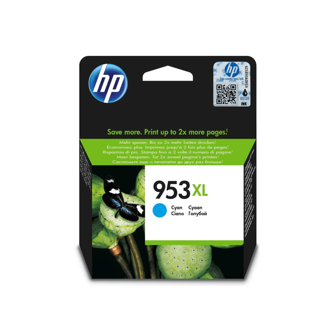 HP 953XL High Yield Cyan Original Ink Cartridge. ~1,600 pages